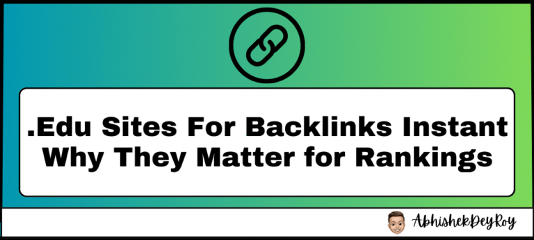 Edu Sites For Backlinks