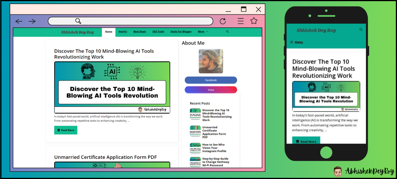 Make Mobile-Friendly & Responsive Design