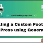 Creating a Custom Footer in GeneratePress using GenerateBlocks