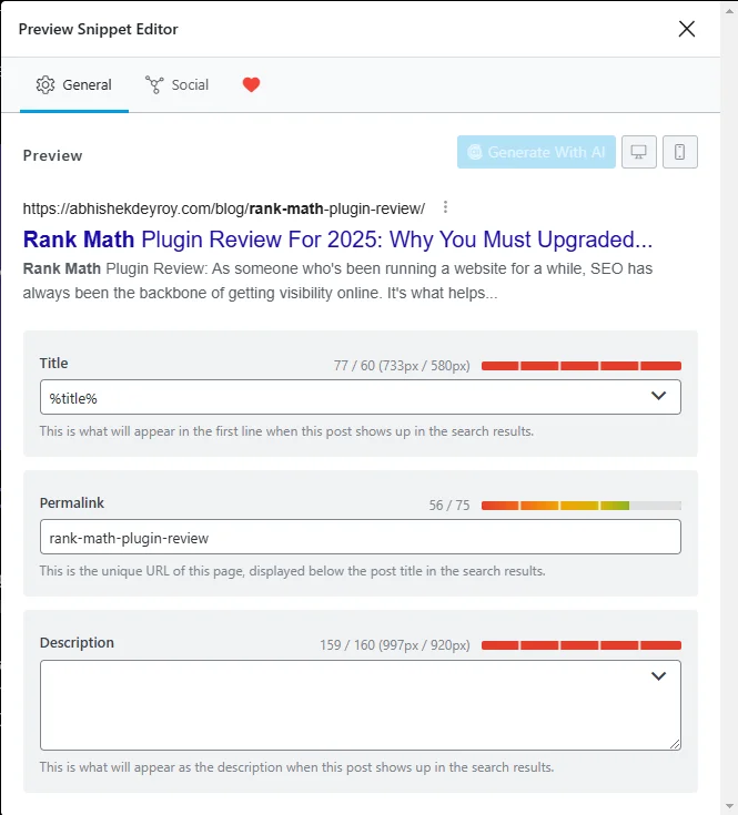Improved SERP Rankings