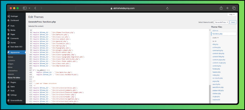 How to Show Old Post Updated/Modified Date in WordPress Without Plugins 1 Locate the Theme Functions File