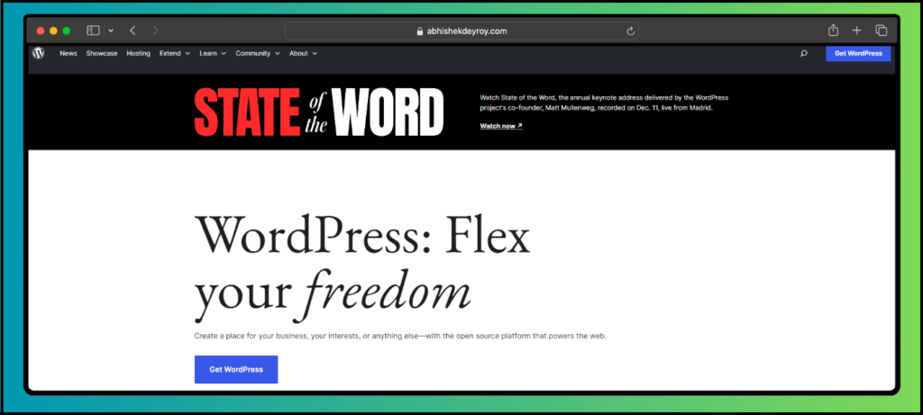 Create a WordPress Site