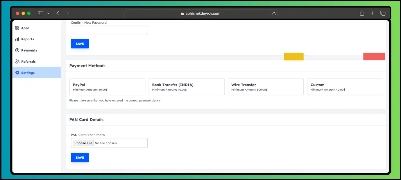 Minimum Payout Threshold